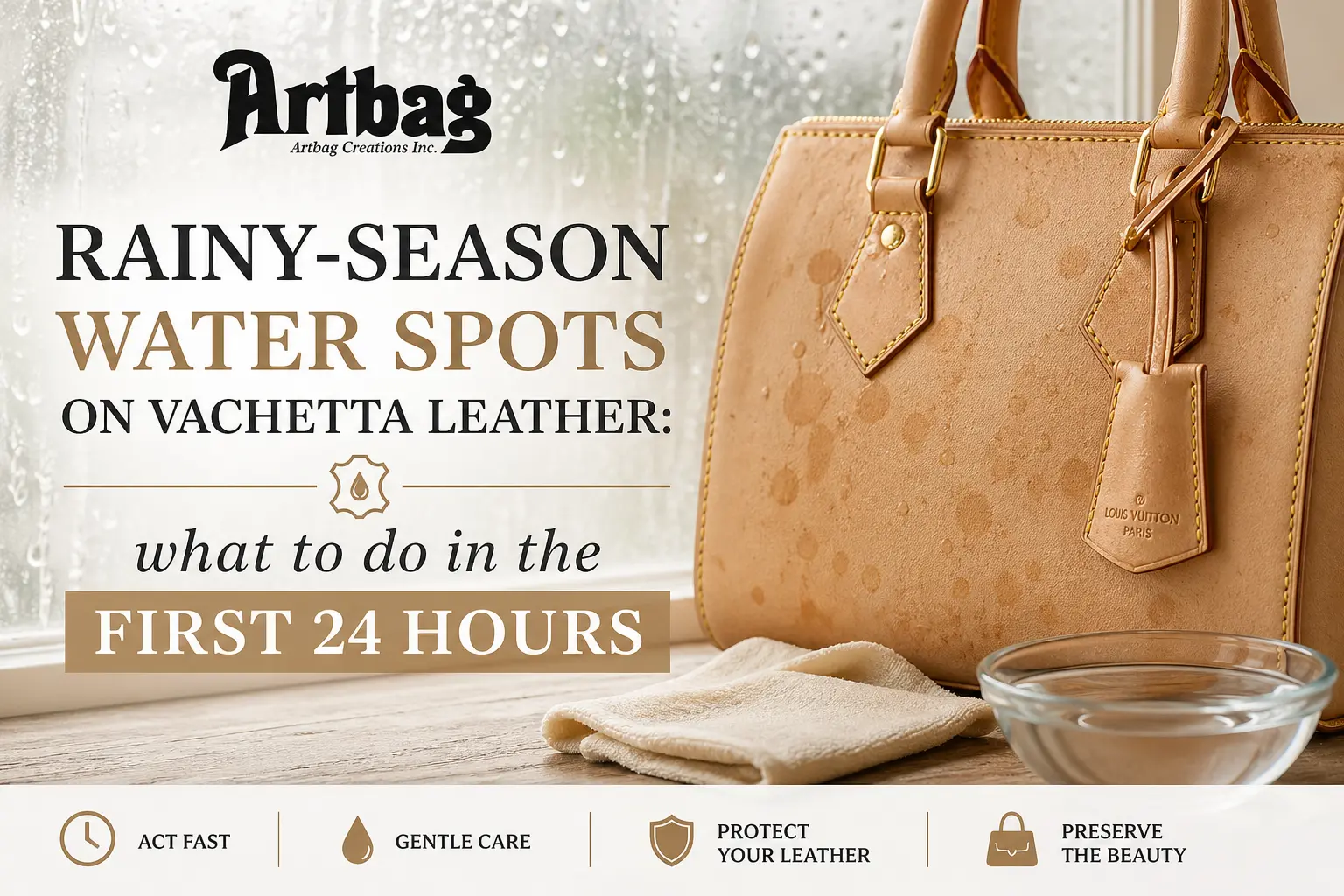 Vachetta Leather Water Spots