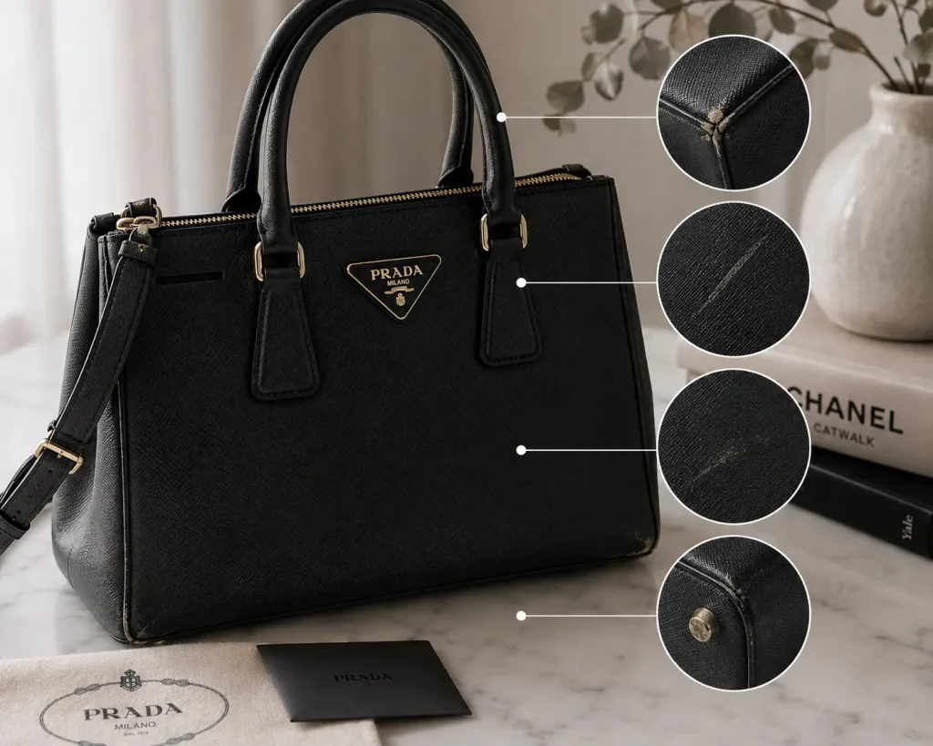 Prada Saffiano damage