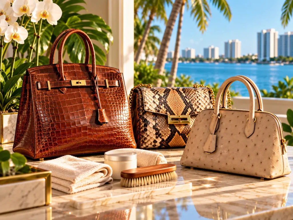 exotic skin bag care